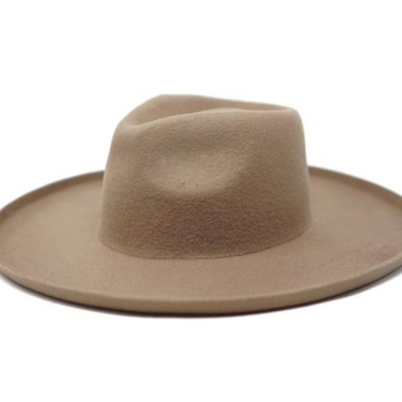 Kaitlynn Hat in Pecan Wool Felt Panama - Picture 5 of 6